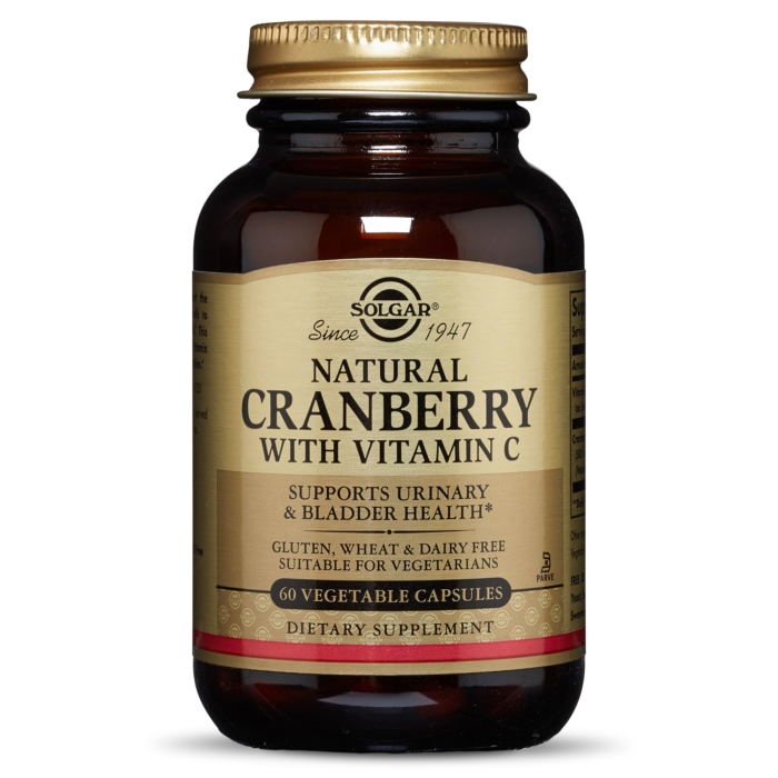Solgar Natural Cranberry With Vitamin C, 60 капс.